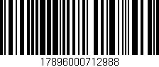Código de barras (EAN, GTIN, SKU, ISBN): '17896000712988'