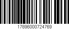 Código de barras (EAN, GTIN, SKU, ISBN): '17896000724769'