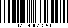 Código de barras (EAN, GTIN, SKU, ISBN): '17896000724950'