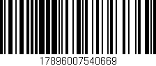 Código de barras (EAN, GTIN, SKU, ISBN): '17896007540669'