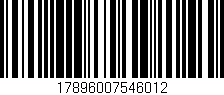 Código de barras (EAN, GTIN, SKU, ISBN): '17896007546012'