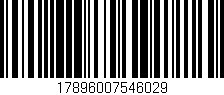 Código de barras (EAN, GTIN, SKU, ISBN): '17896007546029'