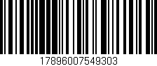 Código de barras (EAN, GTIN, SKU, ISBN): '17896007549303'