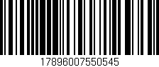 Código de barras (EAN, GTIN, SKU, ISBN): '17896007550545'