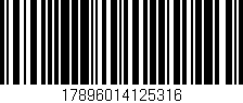 Código de barras (EAN, GTIN, SKU, ISBN): '17896014125316'
