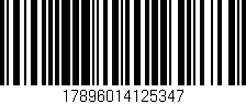 Código de barras (EAN, GTIN, SKU, ISBN): '17896014125347'