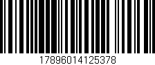 Código de barras (EAN, GTIN, SKU, ISBN): '17896014125378'