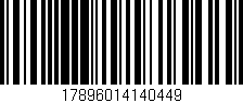 Código de barras (EAN, GTIN, SKU, ISBN): '17896014140449'