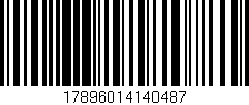 Código de barras (EAN, GTIN, SKU, ISBN): '17896014140487'