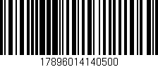 Código de barras (EAN, GTIN, SKU, ISBN): '17896014140500'