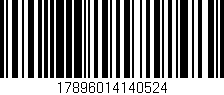 Código de barras (EAN, GTIN, SKU, ISBN): '17896014140524'