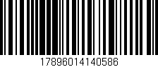 Código de barras (EAN, GTIN, SKU, ISBN): '17896014140586'