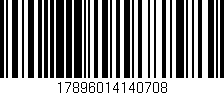 Código de barras (EAN, GTIN, SKU, ISBN): '17896014140708'