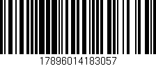 Código de barras (EAN, GTIN, SKU, ISBN): '17896014183057'