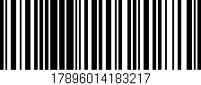 Código de barras (EAN, GTIN, SKU, ISBN): '17896014183217'