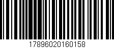Código de barras (EAN, GTIN, SKU, ISBN): '17896020160158'