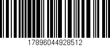 Código de barras (EAN, GTIN, SKU, ISBN): '17896044928512'