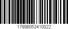 Código de barras (EAN, GTIN, SKU, ISBN): '17896053410022'