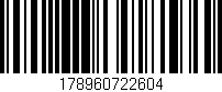 Código de barras (EAN, GTIN, SKU, ISBN): '178960722604'