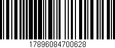 Código de barras (EAN, GTIN, SKU, ISBN): '17896084700628'