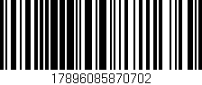 Código de barras (EAN, GTIN, SKU, ISBN): '17896085870702'