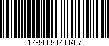 Código de barras (EAN, GTIN, SKU, ISBN): '17896090700407'