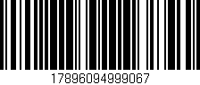 Código de barras (EAN, GTIN, SKU, ISBN): '17896094999067'