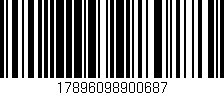 Código de barras (EAN, GTIN, SKU, ISBN): '17896098900687'