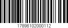 Código de barras (EAN, GTIN, SKU, ISBN): '17896102000112'