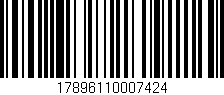 Código de barras (EAN, GTIN, SKU, ISBN): '17896110007424'