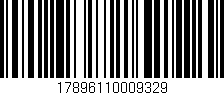Código de barras (EAN, GTIN, SKU, ISBN): '17896110009329'