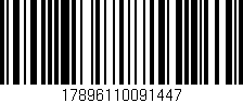 Código de barras (EAN, GTIN, SKU, ISBN): '17896110091447'