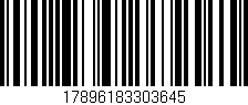 Código de barras (EAN, GTIN, SKU, ISBN): '17896183303645'
