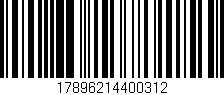 Código de barras (EAN, GTIN, SKU, ISBN): '17896214400312'
