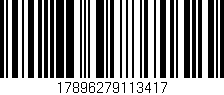 Código de barras (EAN, GTIN, SKU, ISBN): '17896279113417'