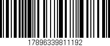 Código de barras (EAN, GTIN, SKU, ISBN): '17896339811192'