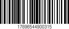 Código de barras (EAN, GTIN, SKU, ISBN): '17896544900315'