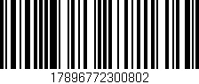 Código de barras (EAN, GTIN, SKU, ISBN): '17896772300802'