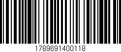 Código de barras (EAN, GTIN, SKU, ISBN): '1789691400118'