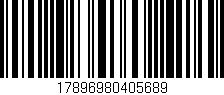 Código de barras (EAN, GTIN, SKU, ISBN): '17896980405689'