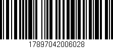 Código de barras (EAN, GTIN, SKU, ISBN): '17897042006028'