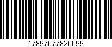 Código de barras (EAN, GTIN, SKU, ISBN): '17897077820699'