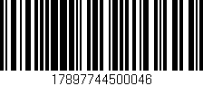 Código de barras (EAN, GTIN, SKU, ISBN): '17897744500046'