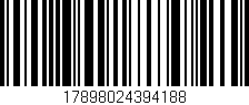 Código de barras (EAN, GTIN, SKU, ISBN): '17898024394188'