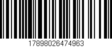 Código de barras (EAN, GTIN, SKU, ISBN): '17898026474963'