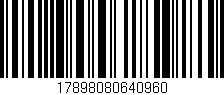 Código de barras (EAN, GTIN, SKU, ISBN): '17898080640960'