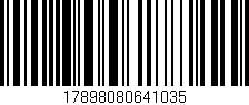 Código de barras (EAN, GTIN, SKU, ISBN): '17898080641035'