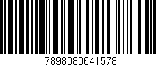 Código de barras (EAN, GTIN, SKU, ISBN): '17898080641578'