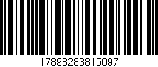 Código de barras (EAN, GTIN, SKU, ISBN): '17898283815097'