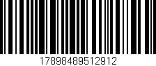 Código de barras (EAN, GTIN, SKU, ISBN): '17898489512912'